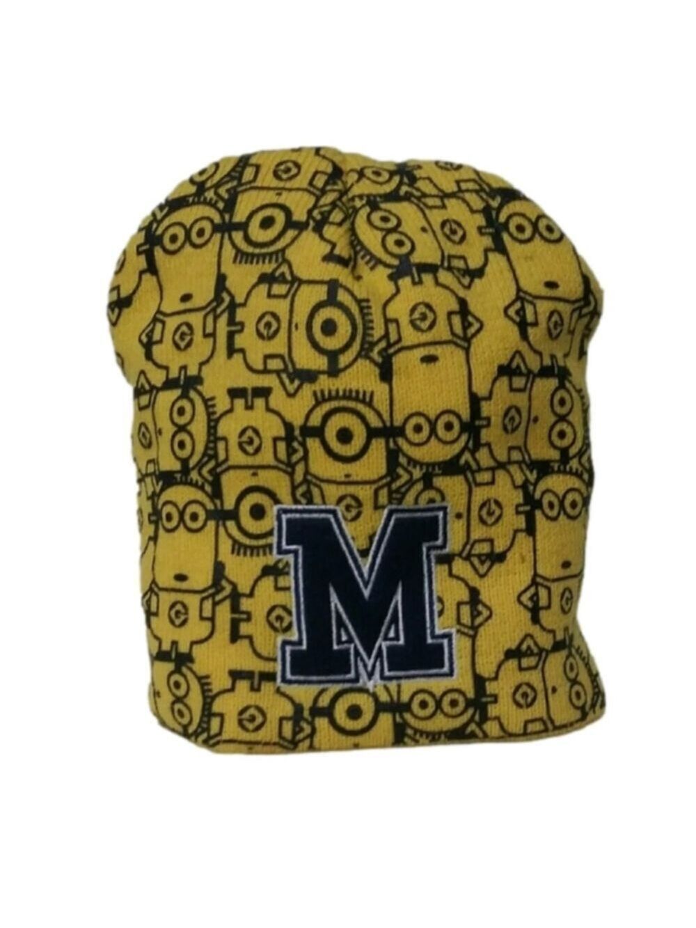 Despicable Me 2 Minion Yellow Knit Pull On Winter Beanie Hat